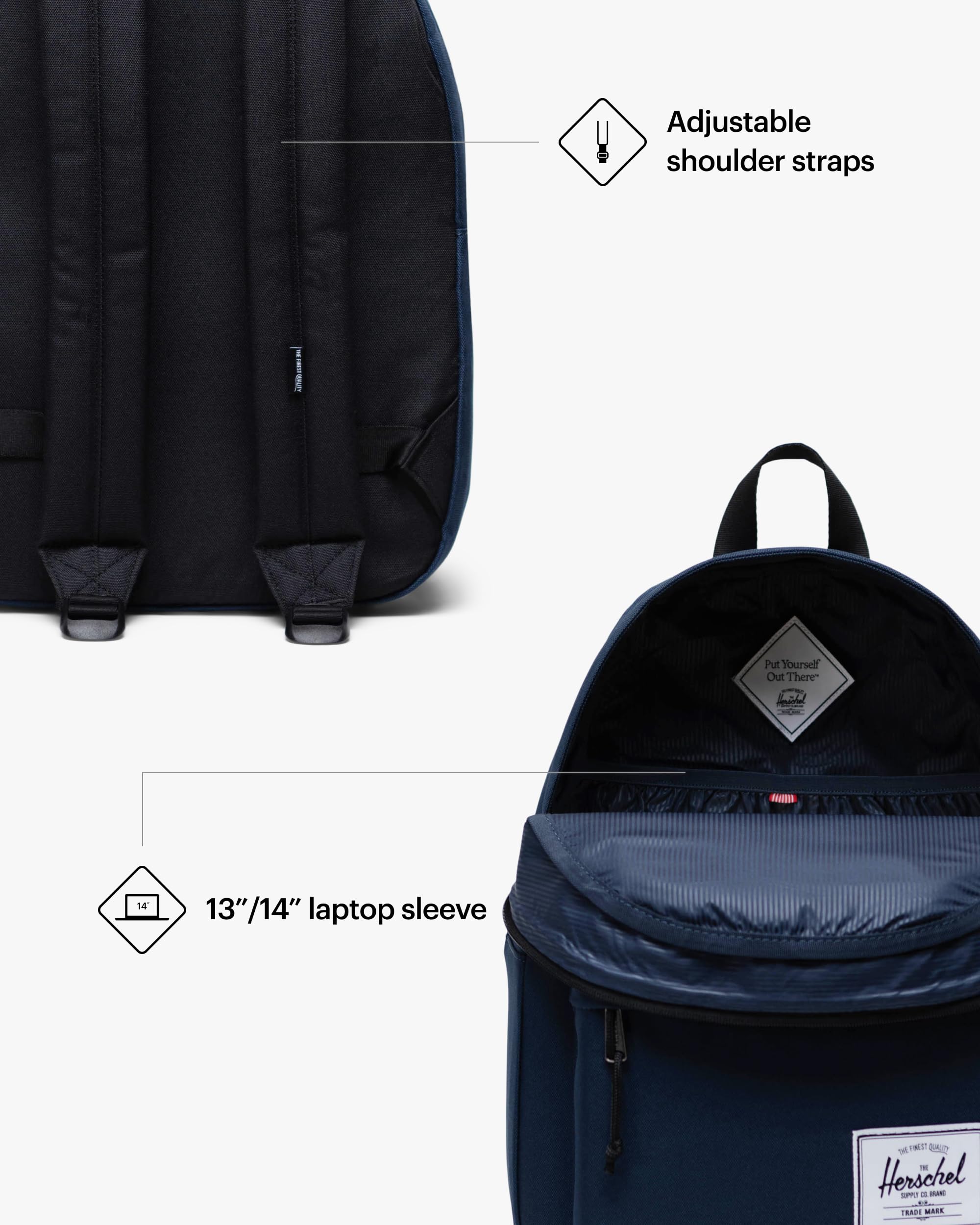 Foto 4 pulgar | Mochila Herschel Supply Co. Herschel Azul Eco 600D - Venta Internacional