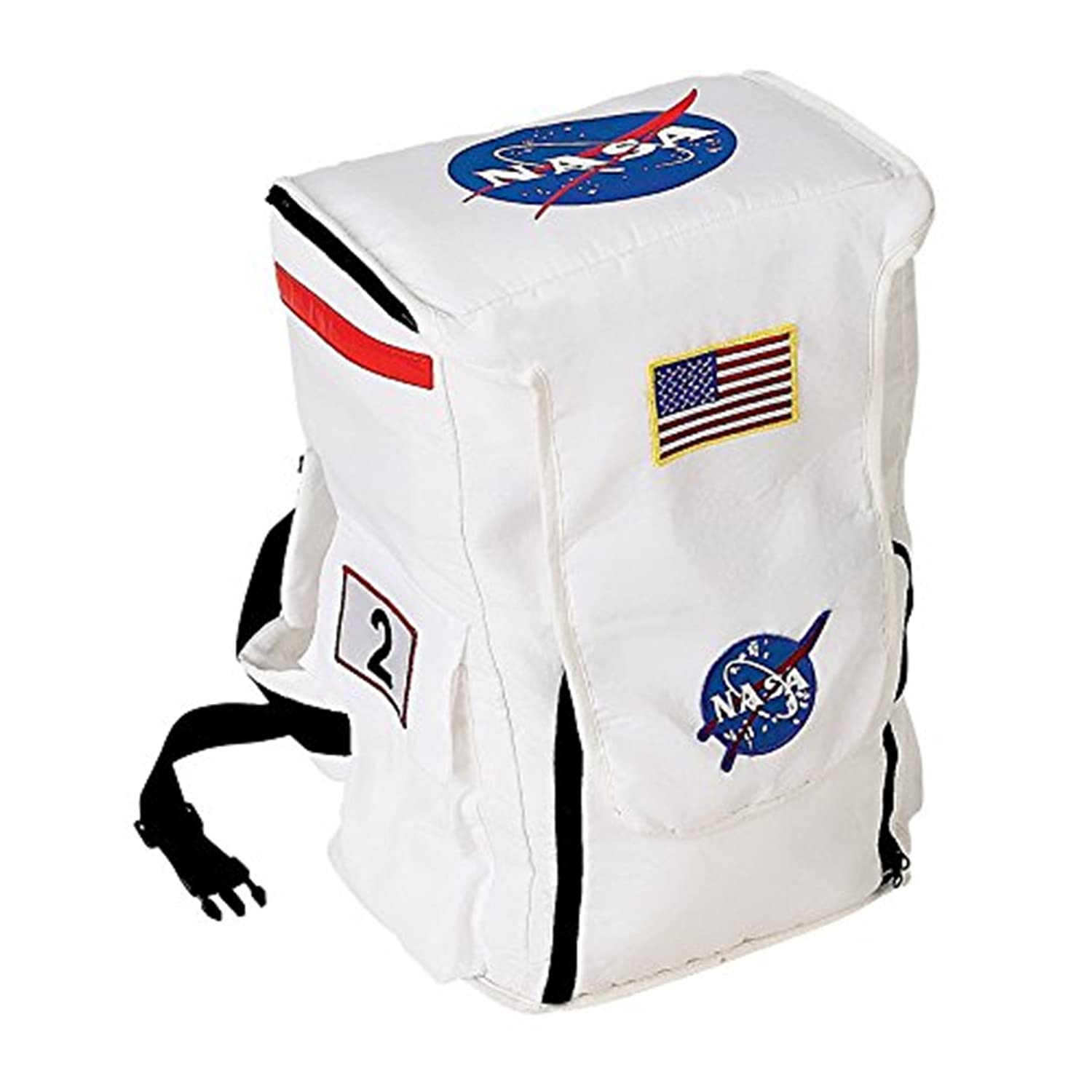 Foto 2 pulgar | Mochila Aeromax Jr. Astronaut Blanca con Parches de la NASA - Venta Internacional