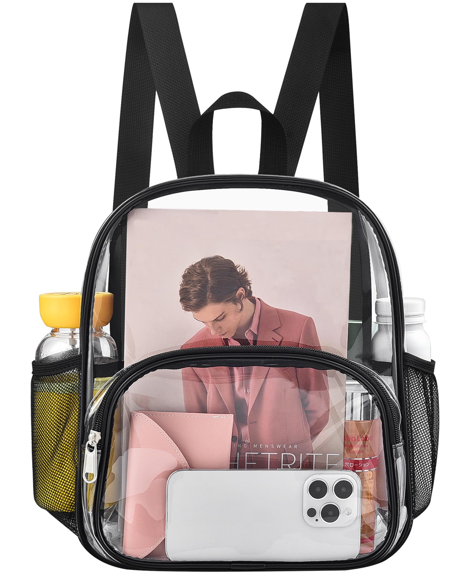 Mochila Transparente Busiuw con Bolsillo - Venta Internacional