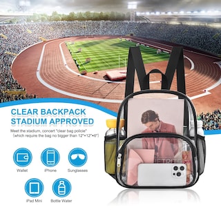 Foto 7 | Mochila Transparente Busiuw con Bolsillo - Venta Internacional
