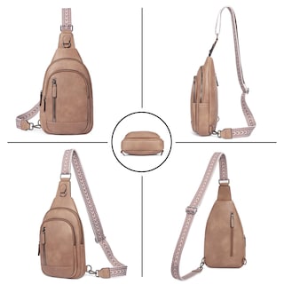 Foto 6 | Bandolera Cluci De Piel Para Mujer, Bandolera, Viajes Y Senderismo - Venta Internacional.