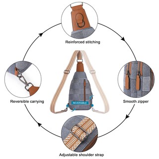 Foto 5 | Mochila Bandolera Cluci Para Mujer - Venta Internacional