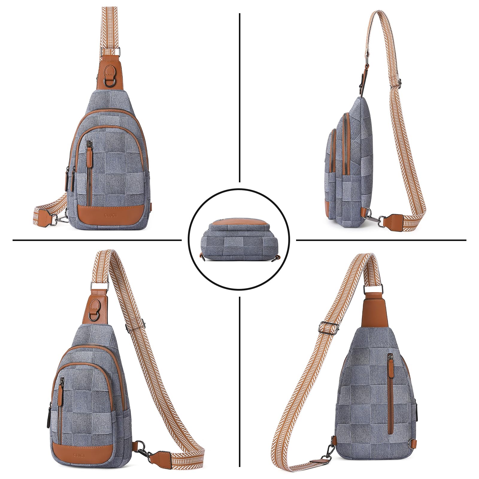 Foto 7 pulgar | Mochila Bandolera Cluci Para Mujer - Venta Internacional