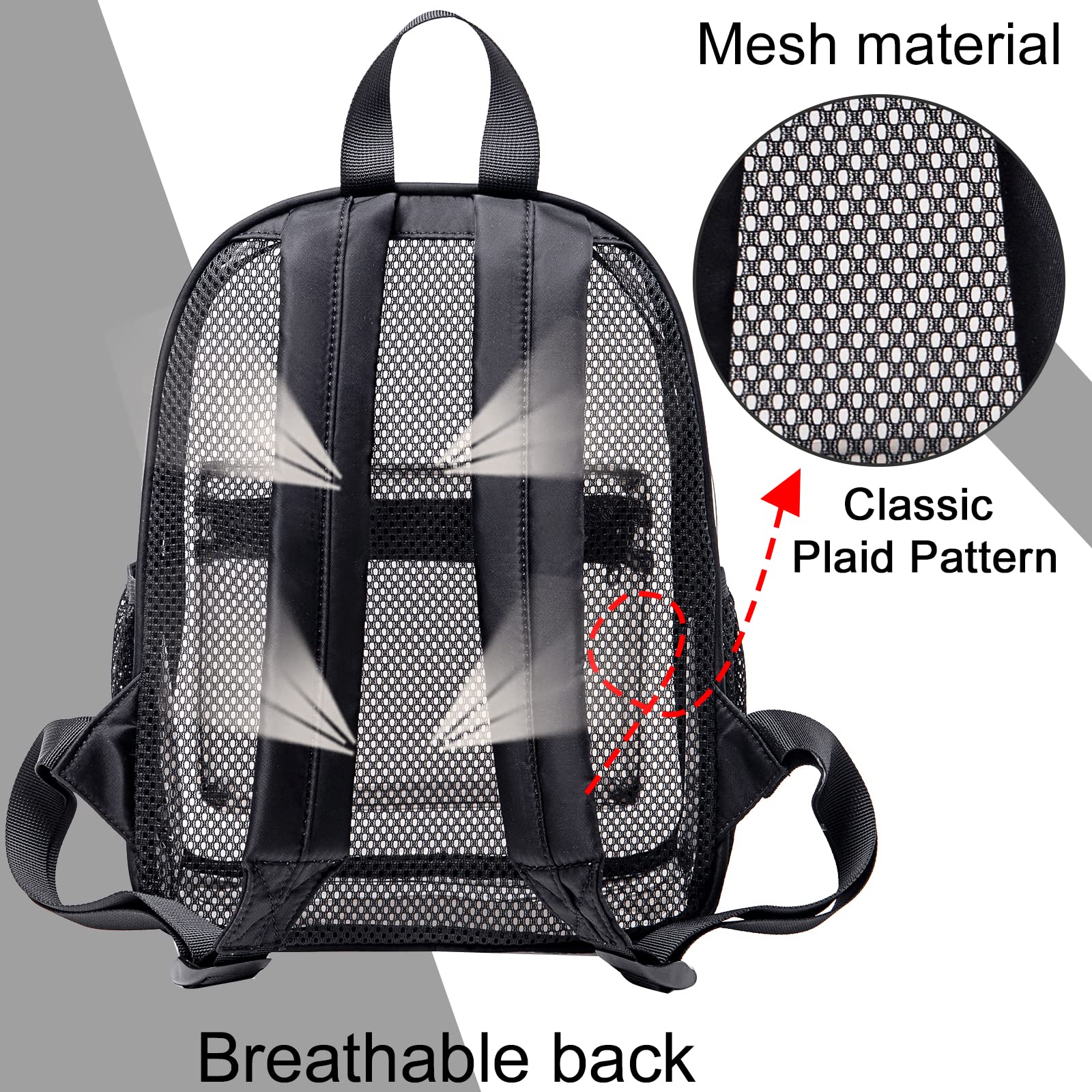 Foto 4 pulgar | Mochila Btoop Transparente 30 X 30 X 15 Cm de Plástico - Venta Internacional