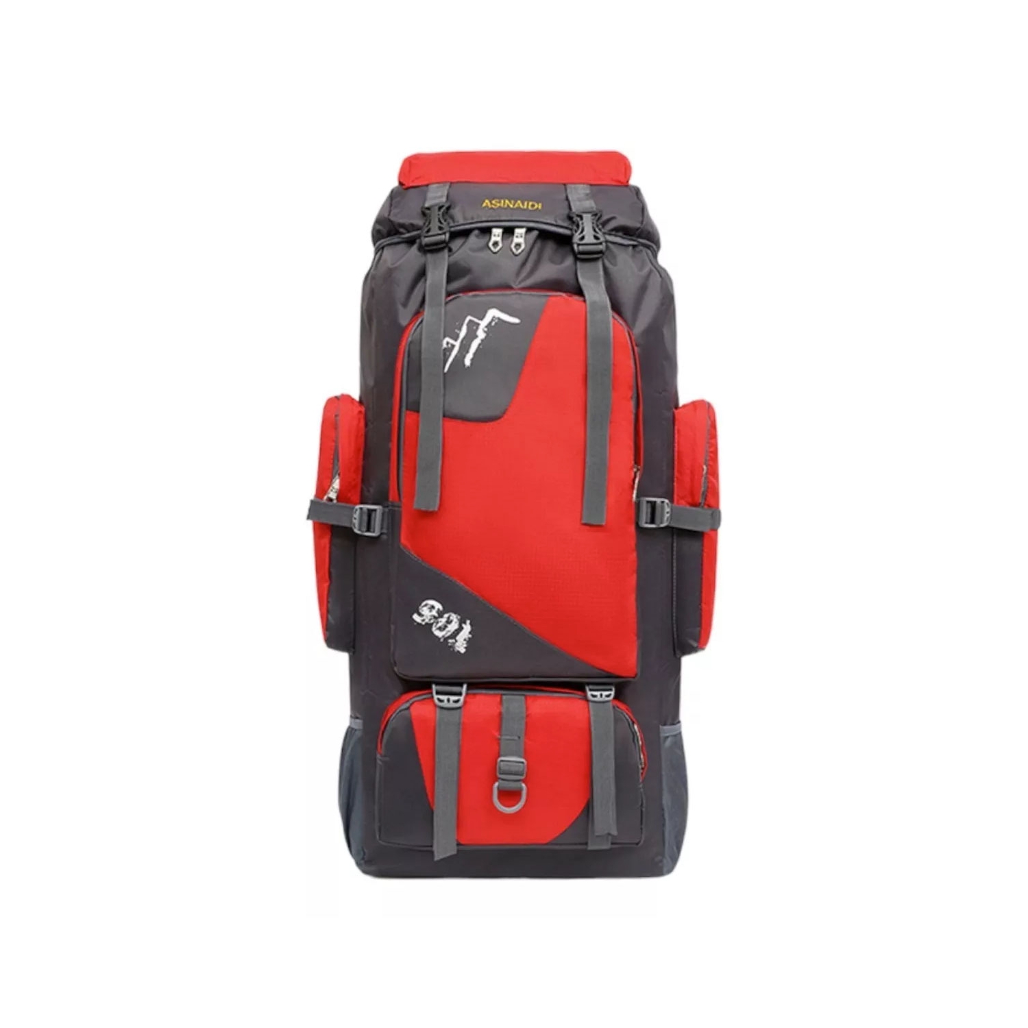 Foto 2 pulgar | Mochila de Acampada Impermeable de Poliéster Rojo - Venta Internacional
