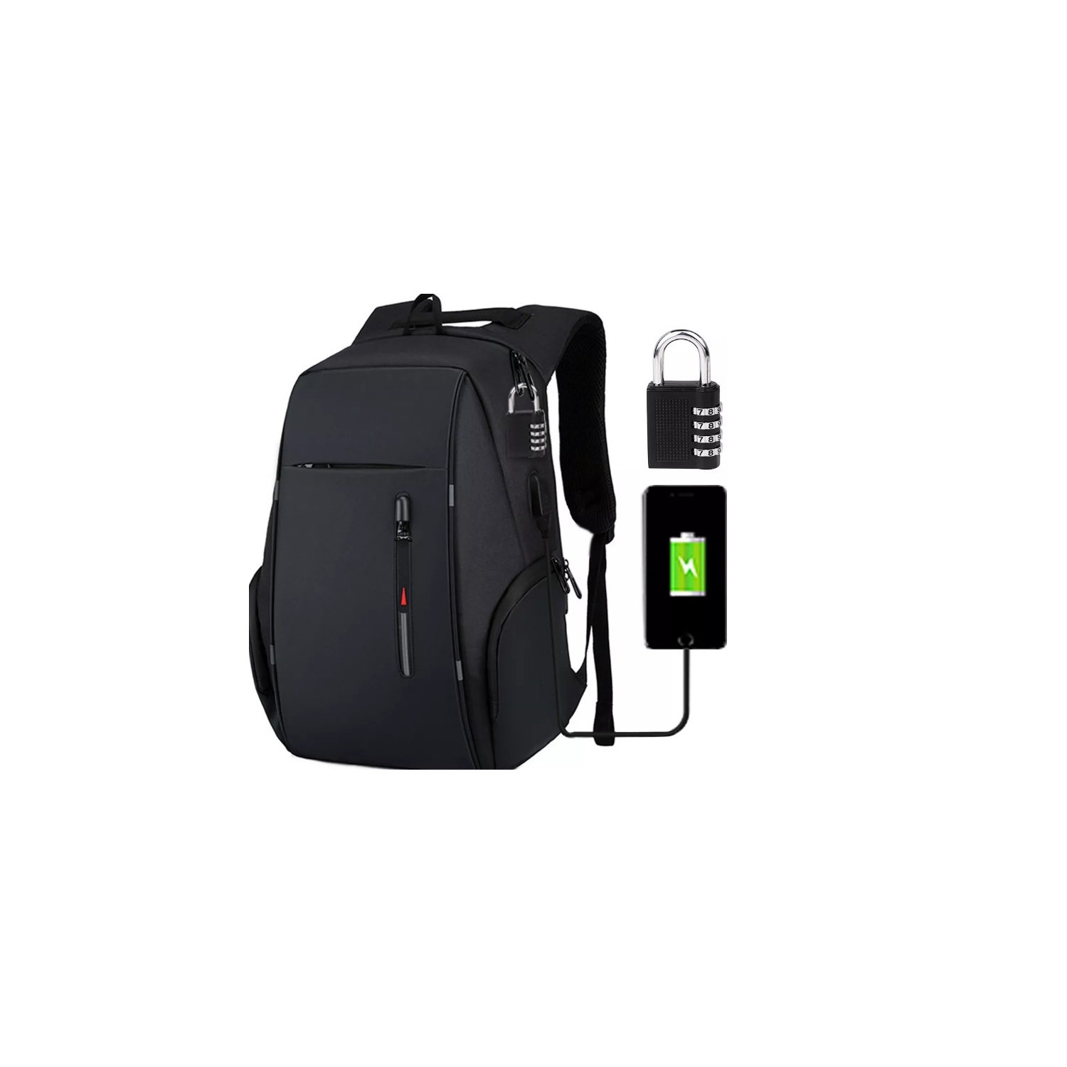 Foto 2 pulgar | Mochila Fashion Travel con Carga Usb para Portátil de 15,6 Pulgadas - Venta Internacional