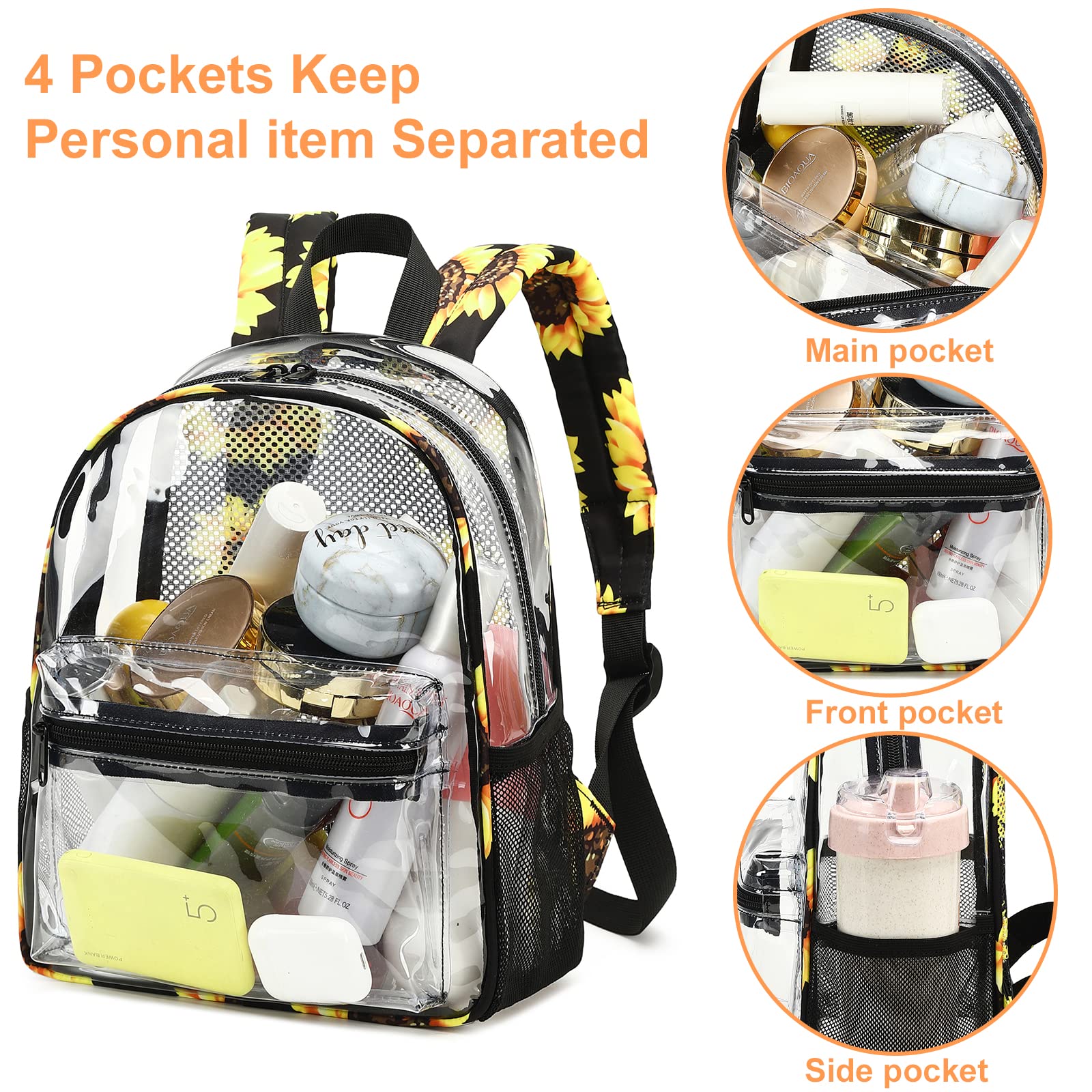 Foto 7 pulgar | Mochila Btoop Transparente de Plástico Aprobada - Venta Internacional