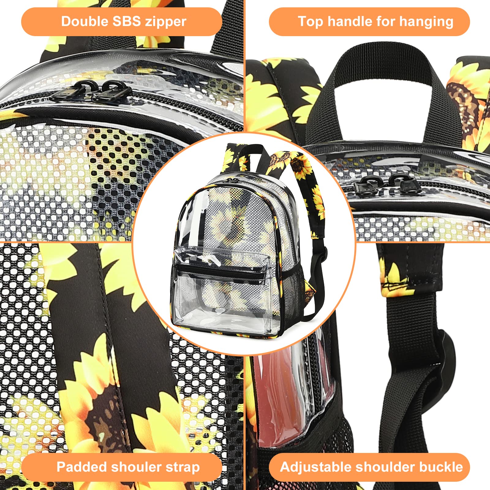 Foto 8 pulgar | Mochila Btoop Transparente de Plástico Aprobada - Venta Internacional