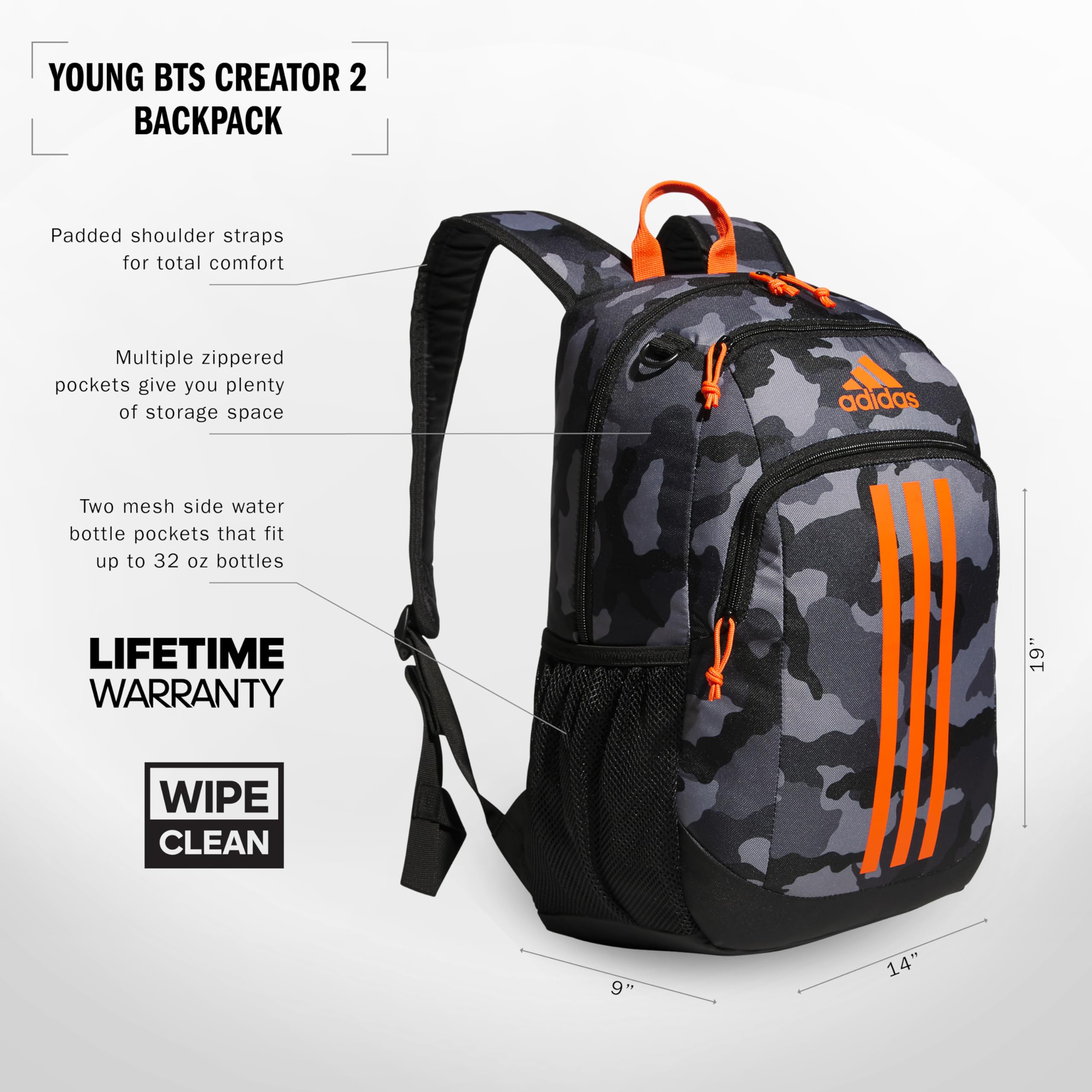 Foto 3 pulgar | Mochila Adidas Creator 2 Con Garantía De Por Vida - Venta Internacional