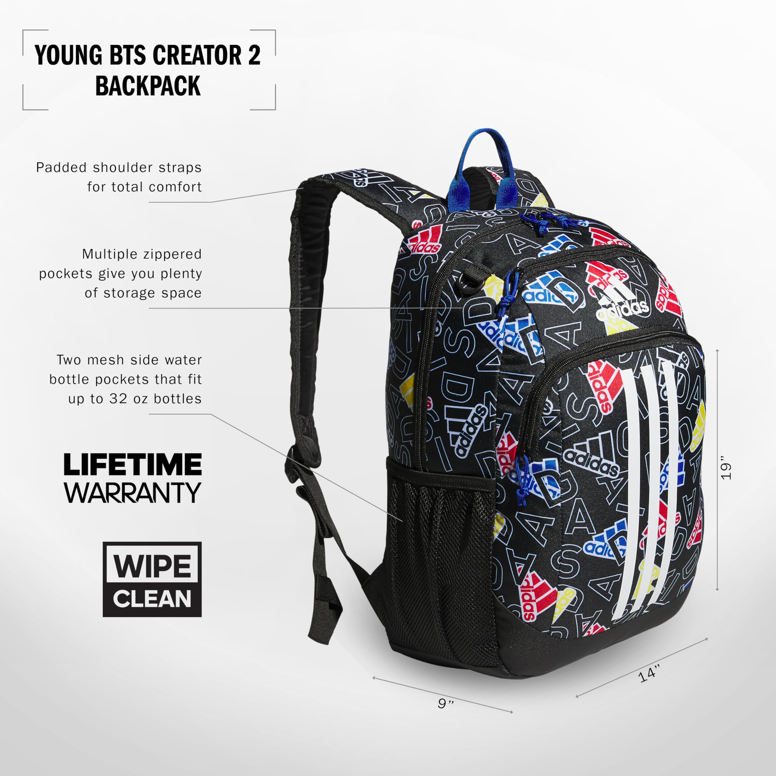 Foto 3 pulgar | Mochila Adidas Creator 2 con - Diseñada para Durar - Venta Internacional