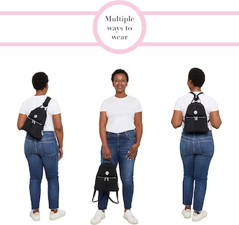 Foto 5 | Mochila Baggallini Naples Convertible Sterling Shimmer - Venta Internacional