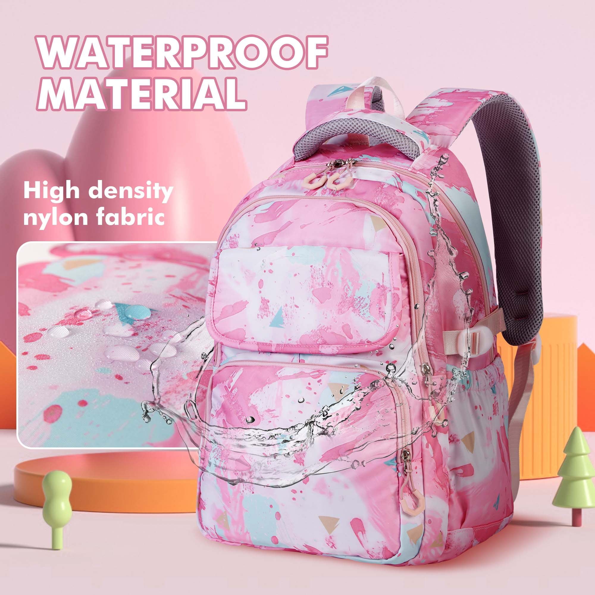 Foto 4 pulgar | Mochila Escolar Vbiger Impermeable para Niñas Con Bolsa De Almuerzo - Venta Internacional