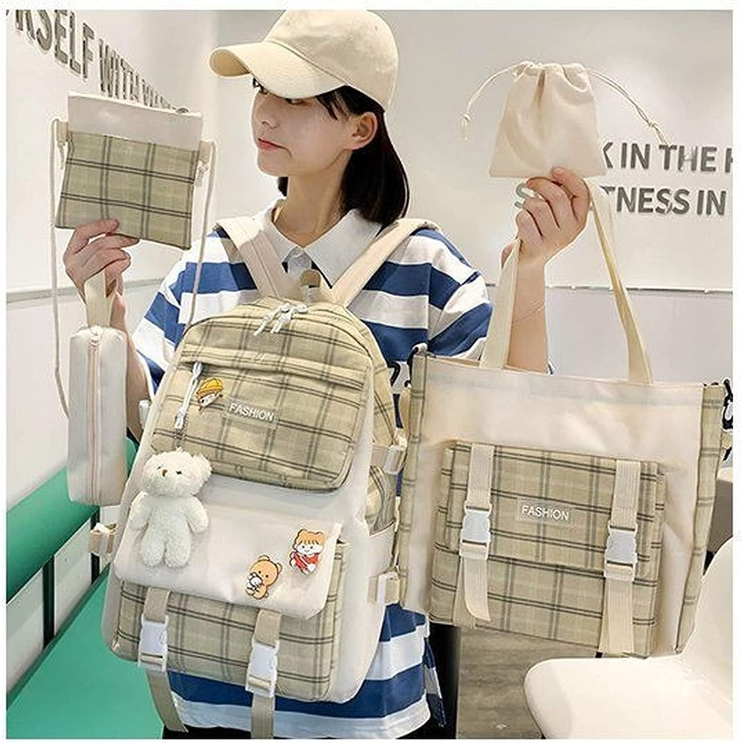 Foto 4 pulgar | Set de Mochilas Kawaii Aesthetic  - Venta Internacional