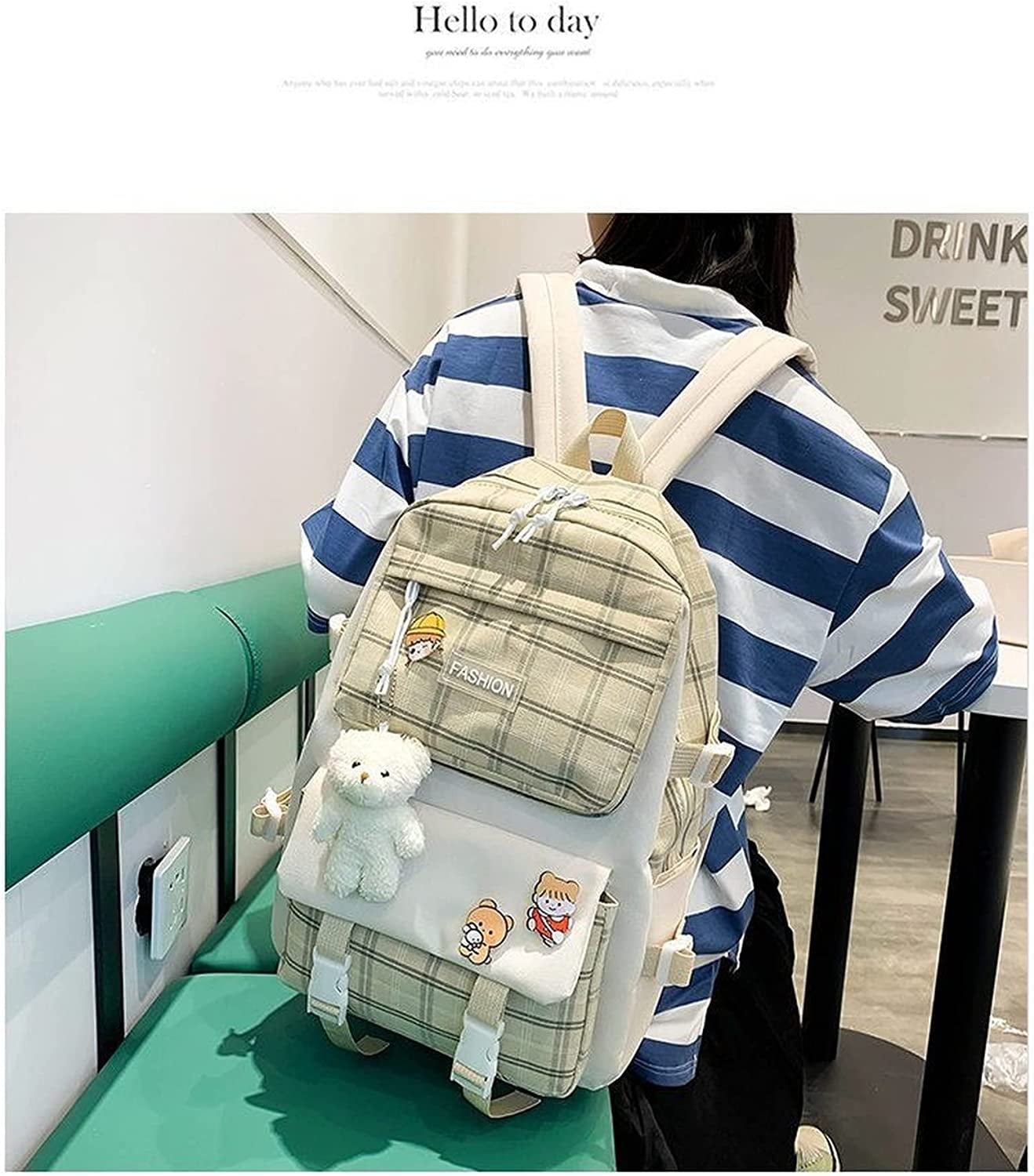 Foto 6 pulgar | Set de Mochilas Kawaii Aesthetic  - Venta Internacional