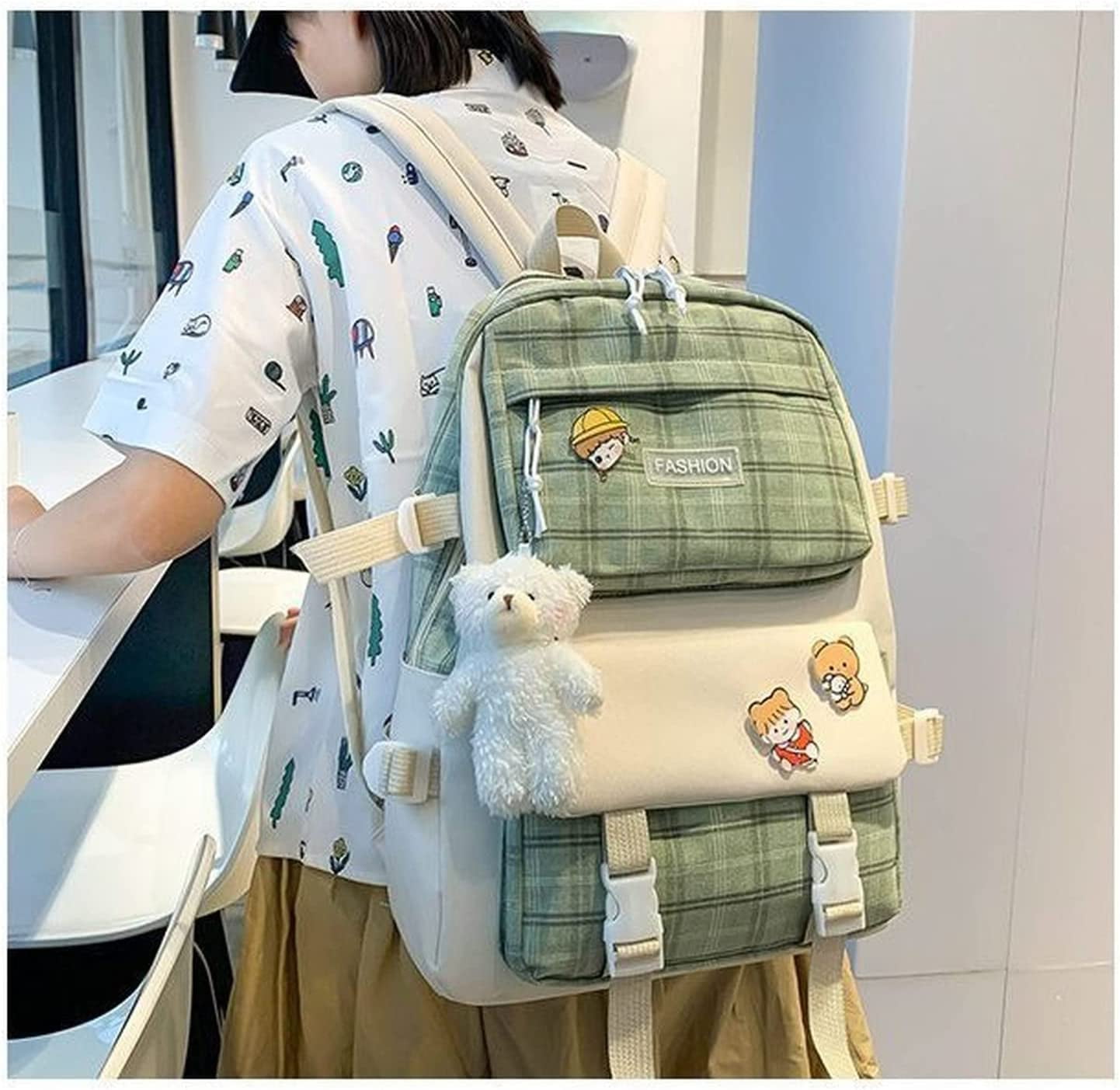 Foto 6 pulgar | Set de Mochilas Kawaii Aesthetic de 5 Piezas 30 L - Venta Internacional