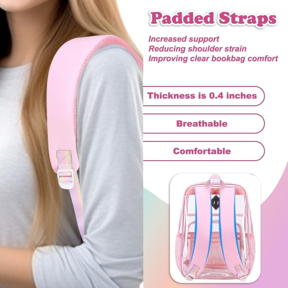 Foto 5 pulgar | Mochila Transparente Resistente para Niñas - Venta Internacional