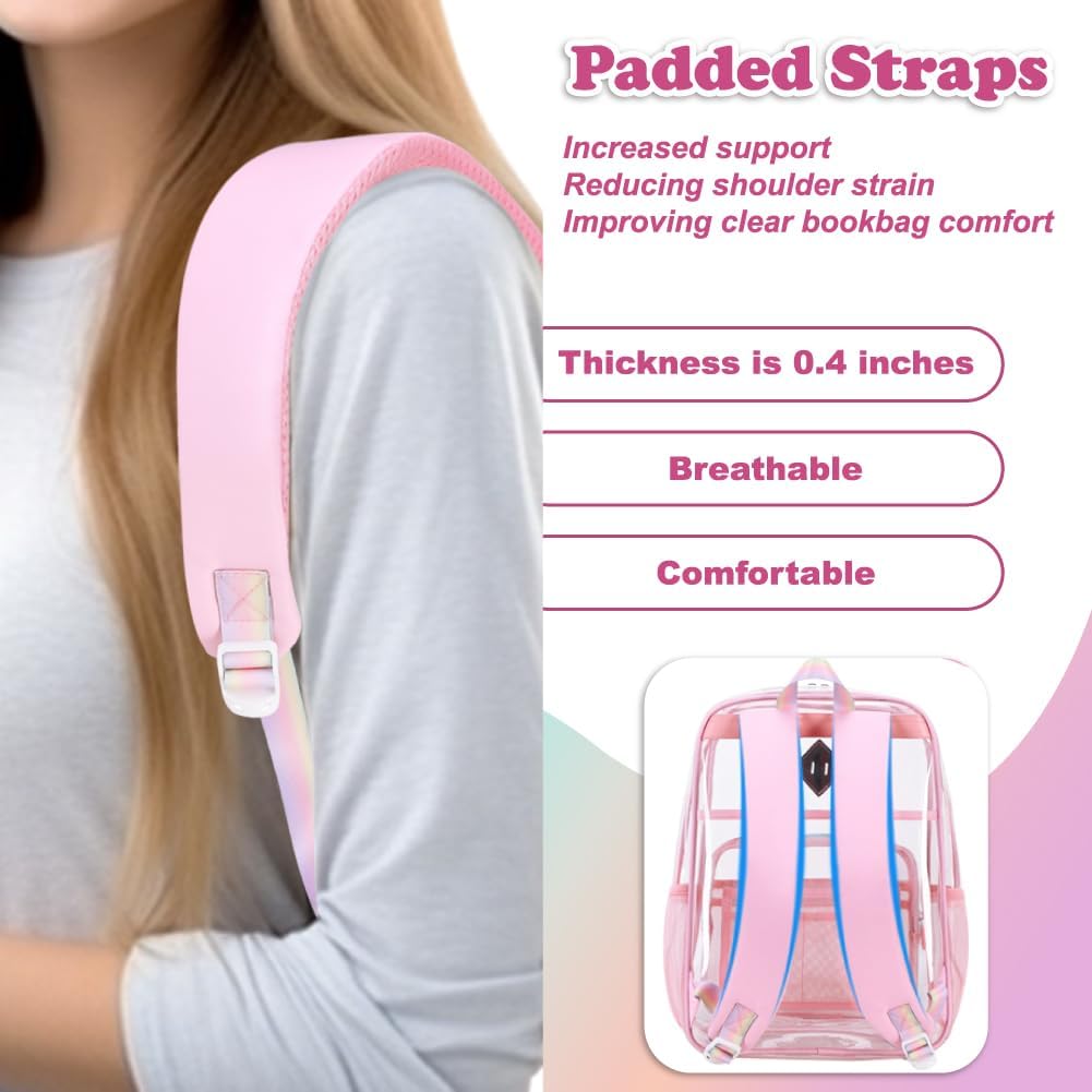 Foto 6 pulgar | Mochila Transparente Resistente para Niñas - Venta Internacional