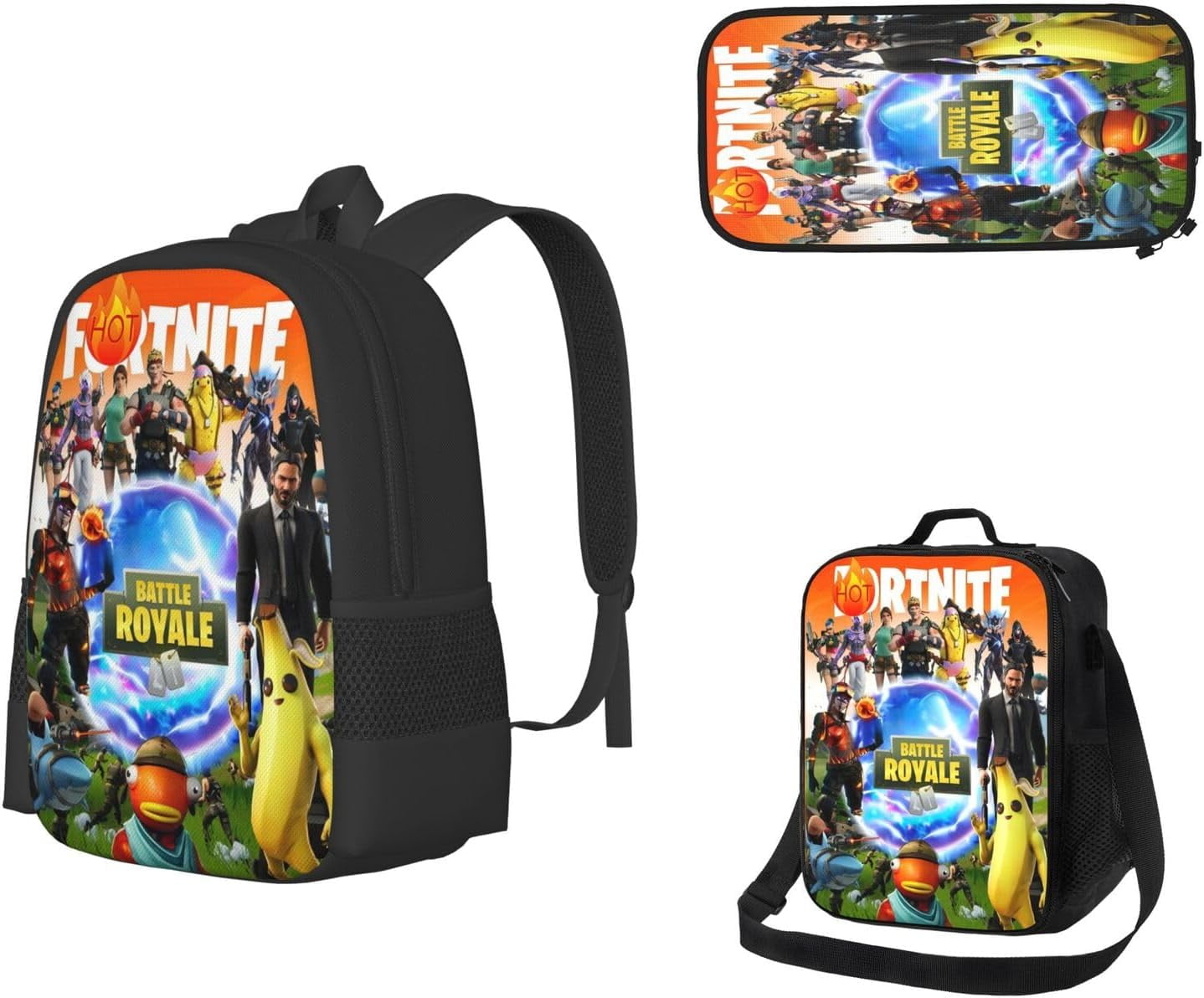 Foto 5 | Set de Mochila Game de 3 Piezas con Bolsa de Almuerzo y Lapicera - Venta Internacional