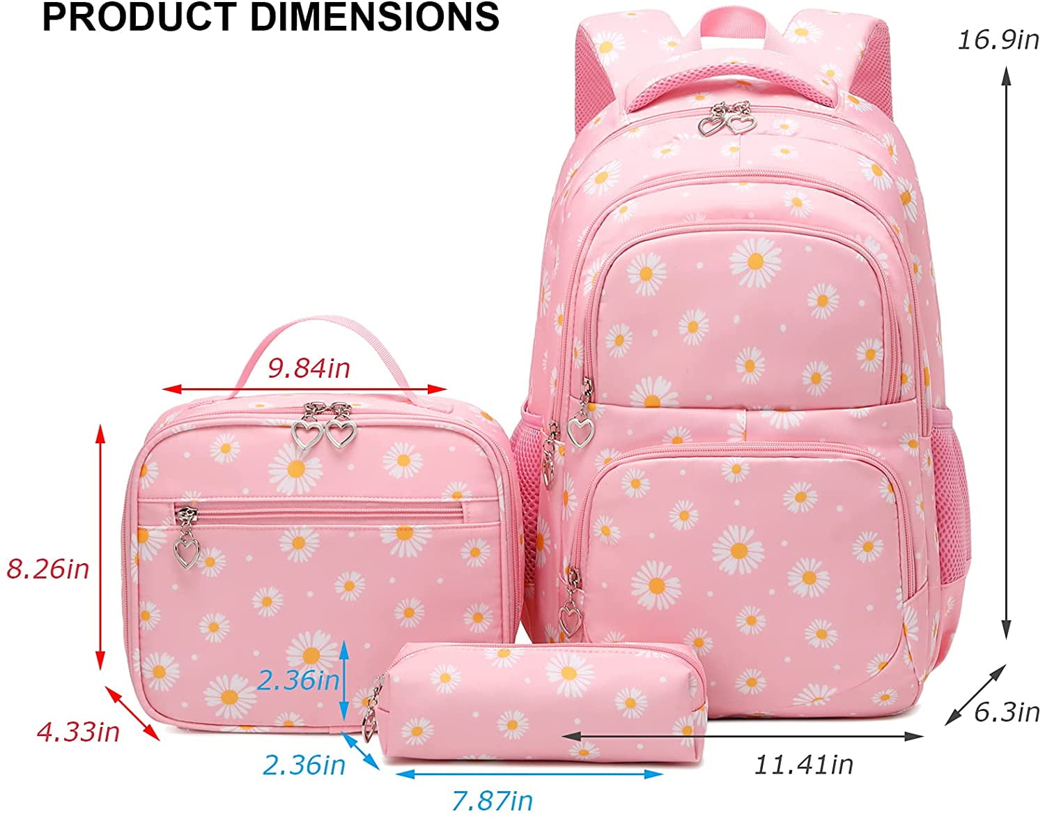 Foto 4 pulgar | Mochila Omkarsy Con Estampado de Margaritas - Venta Internacional