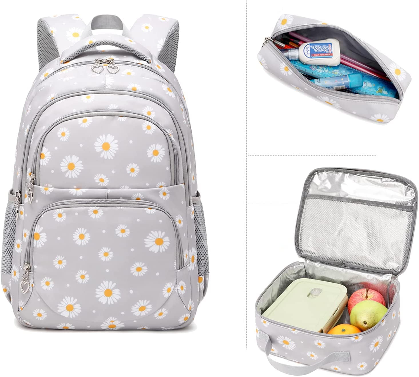 Foto 6 pulgar | Mochila Omkarsy Con Estampado de Margaritas - Venta Internacional