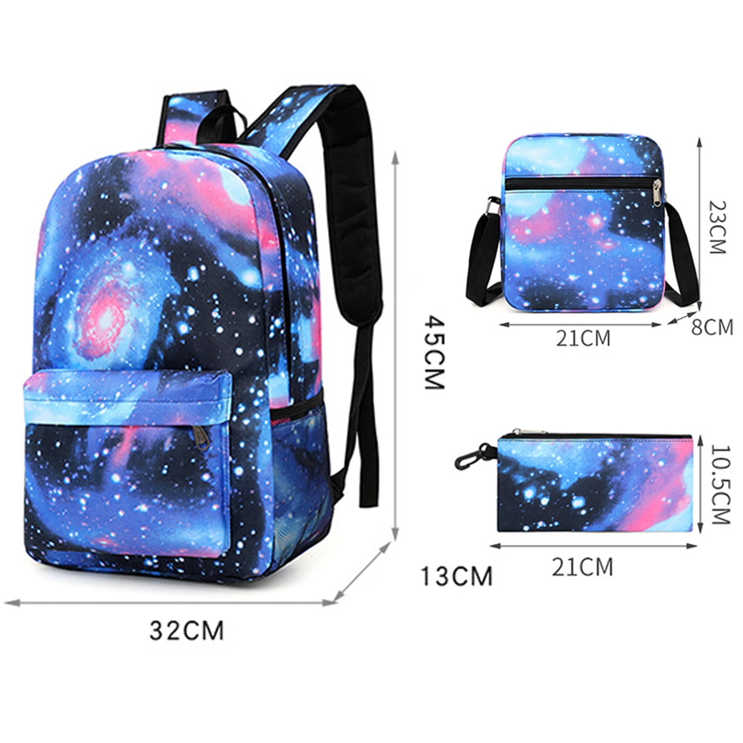 Foto 7 pulgar | Mochila Stitch Children Starry Night School 3 Unidades con Lápiz  - Venta Internacional
