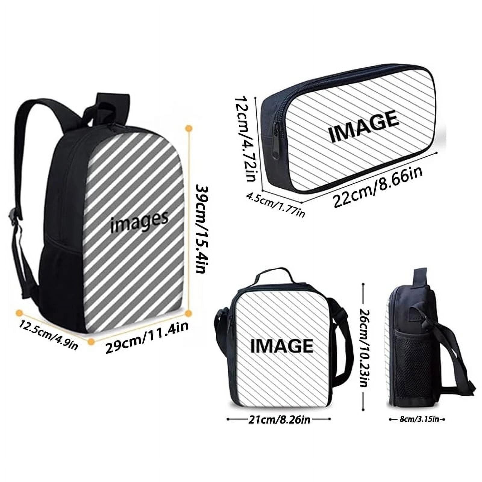 Foto 5 pulgar | Juego de Estuches para Lápices Schoolbag Mochila y Lonchera Peach Girl - Venta Internacional