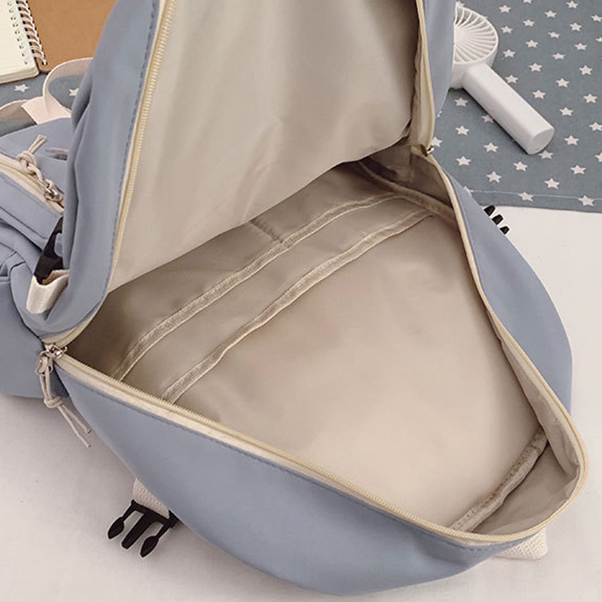 Foto 4 | Mochila Multiusos de Nylon Negra para Mujer - Venta Internacional