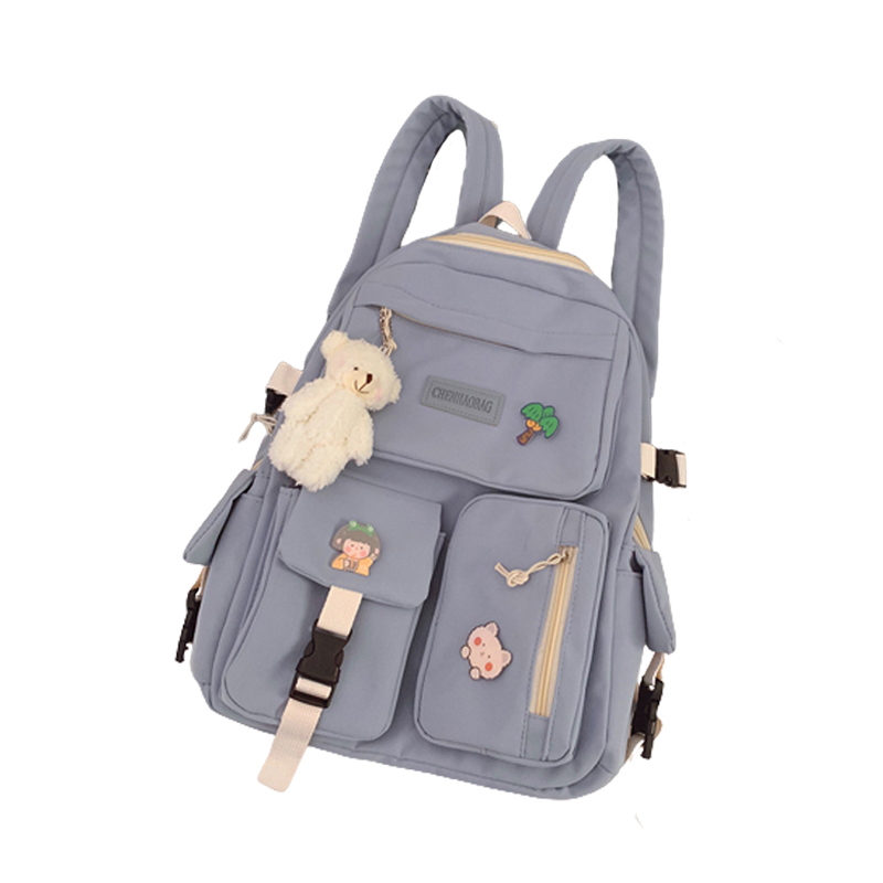 Foto 5 | Mochila Multiusos de Nylon Negra para Mujer - Venta Internacional