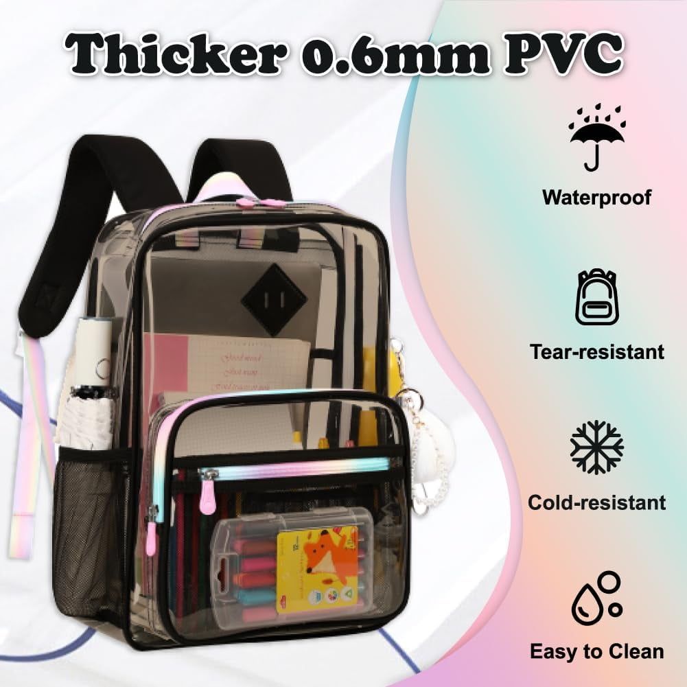 Foto 6 | Mochila Transparente Para Niñas - Venta Internacional