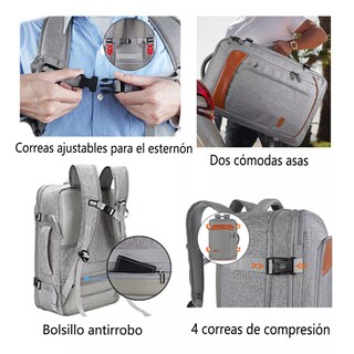 Foto 3 | Mochila de Viaje Belug con Tres Bolsos