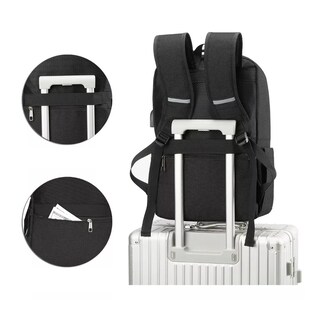 Foto 4 | Mochila Antirrobo Mochila para Portátil Mochilas de Viaje Negra