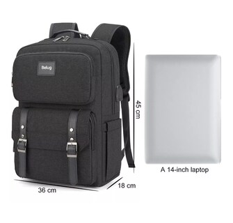 Foto 5 | Mochila Antirrobo Mochila para Portátil Mochilas de Viaje Negra