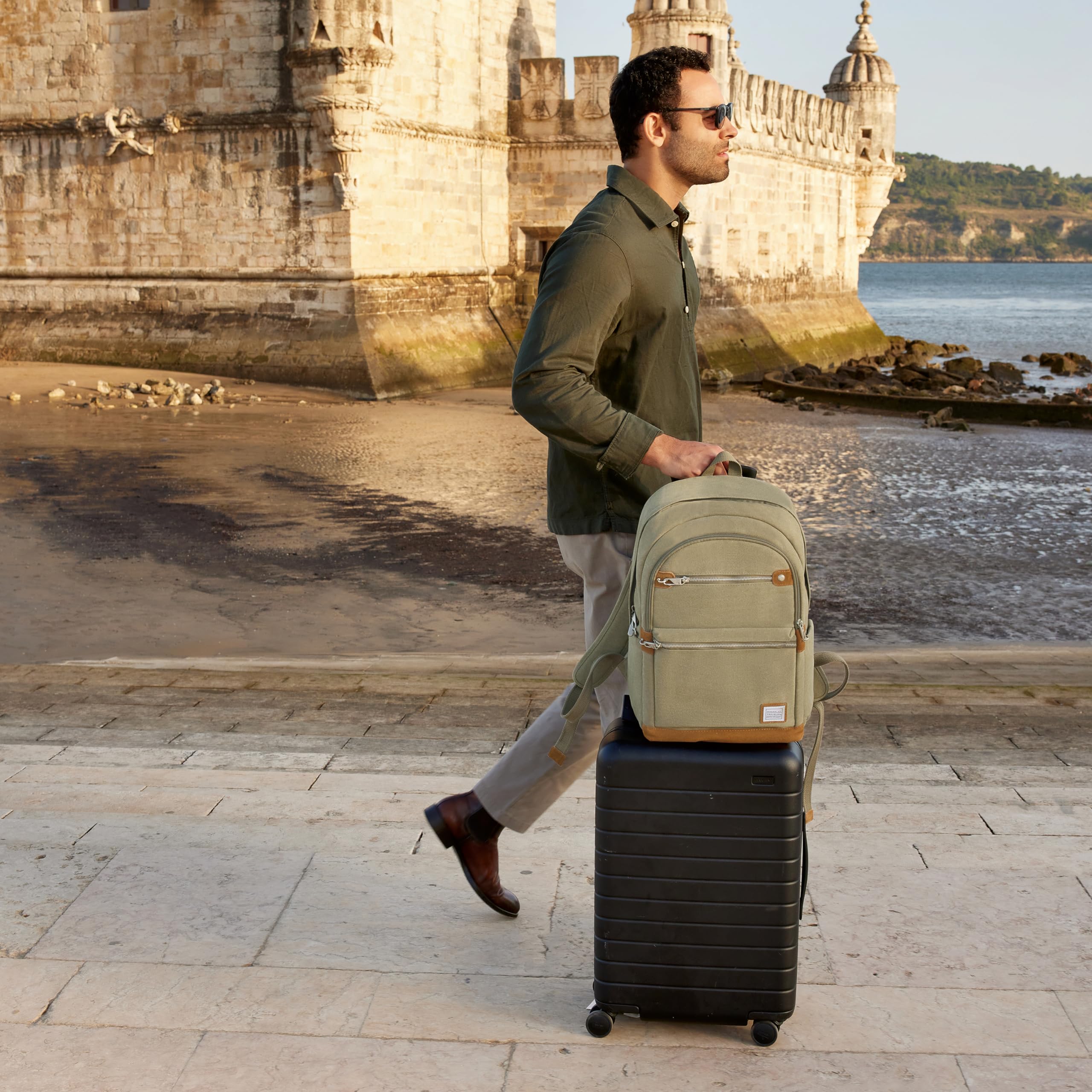 Foto 2 | Mochila Antirrobo Travelon Heritage para Portátil de 15,6 Pulgadas - Venta Internacional