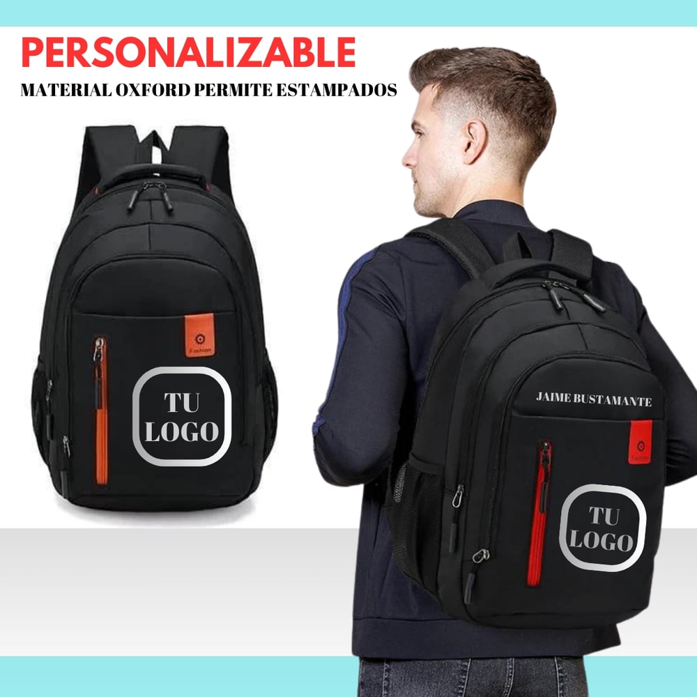 Foto 3 pulgar | Mochila Oxford Impermeable Para Portátil  Color Negro - Venta Internacional