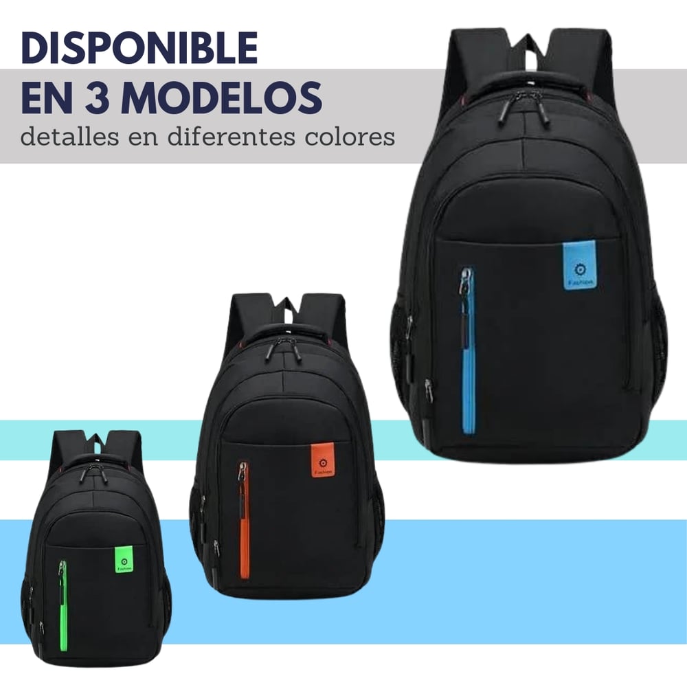 Foto 4 pulgar | Mochila Oxford Impermeable Para Portátil  Color Negro - Venta Internacional