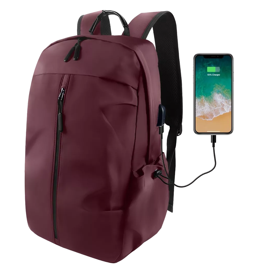 Mochila Para Laptop Hombre,impermeable Y Resistente Al Desgaste Con Cargador Usb