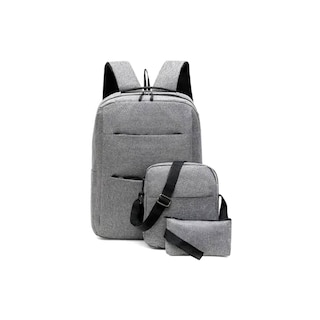 Foto 1 | Set de Mochilas Grises 3 Piezas - Venta Internacional