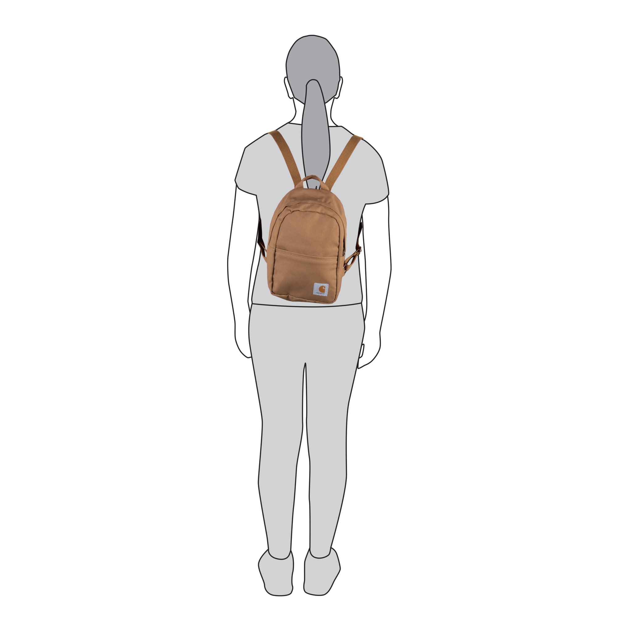 Foto 6 pulgar | Mochila Carhartt Mini Everyday Essentials Marrón Impermeable - Venta Internacional