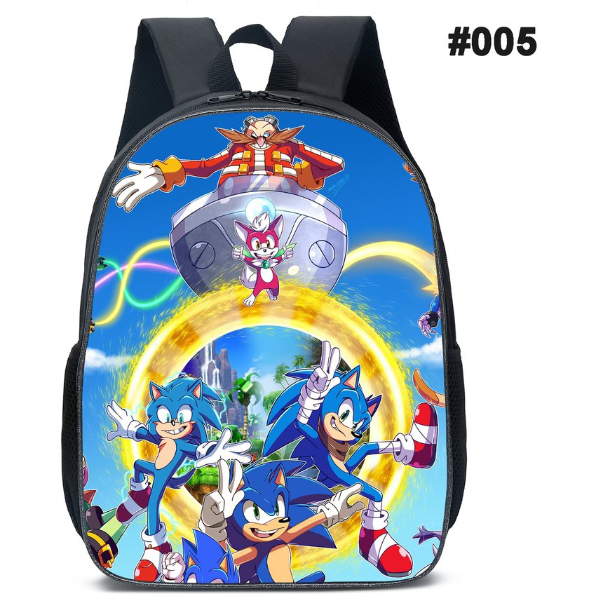 Foto 6 pulgar | Mochila Anime Sonic para Niños - Venta Internacional