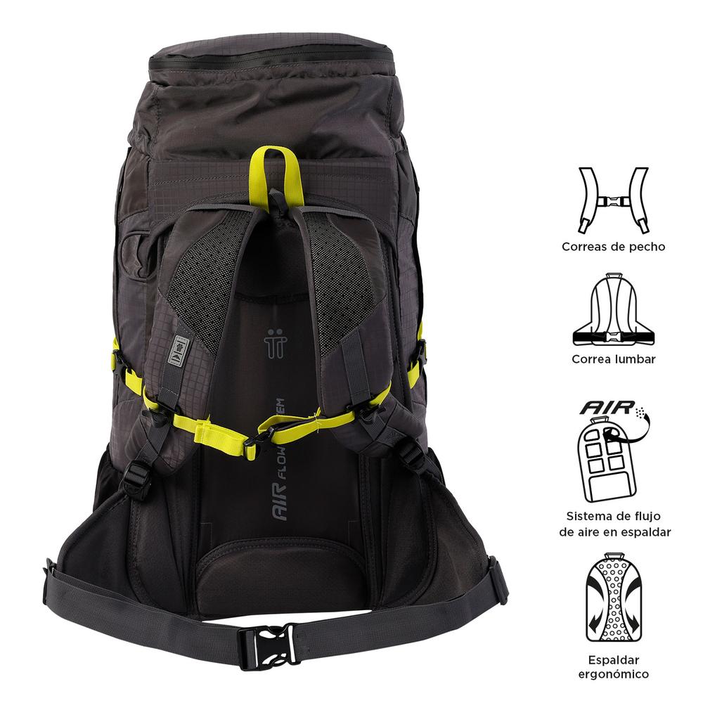 Foto 3 | Mochila De Campismo Totto Summit 45 2310-g98l Gris Gris