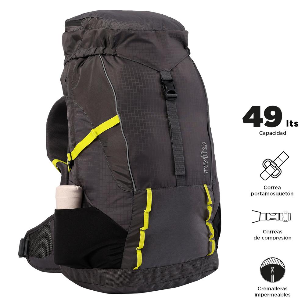 Foto 5 pulgar | Mochila De Campismo Totto Summit 45 2310-g98l Gris Gris