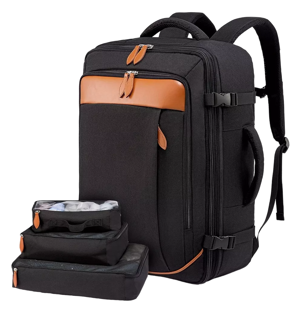 Foto 2 pulgar | Mochila Para Portátil De Gran Capacidad 50l Con Bolsillos Para Zapatos Negro