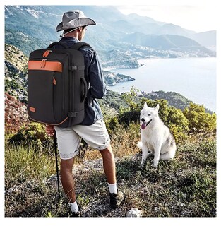 Foto 5 | Mochila Para Portátil De Gran Capacidad 50l Con Bolsillos Para Zapatos Negro