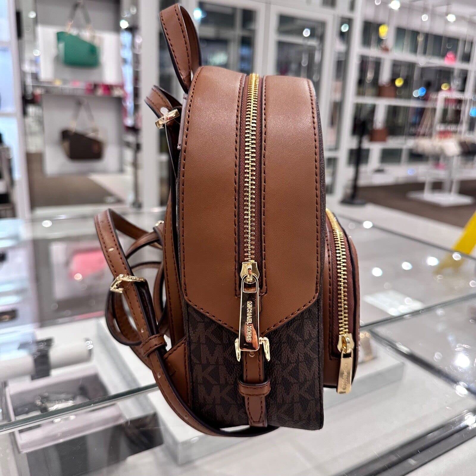 Foto 4 pulgar | Mochila Michael Kors Jaycee Xs Mini Convertible Marrón - Venta Internacional