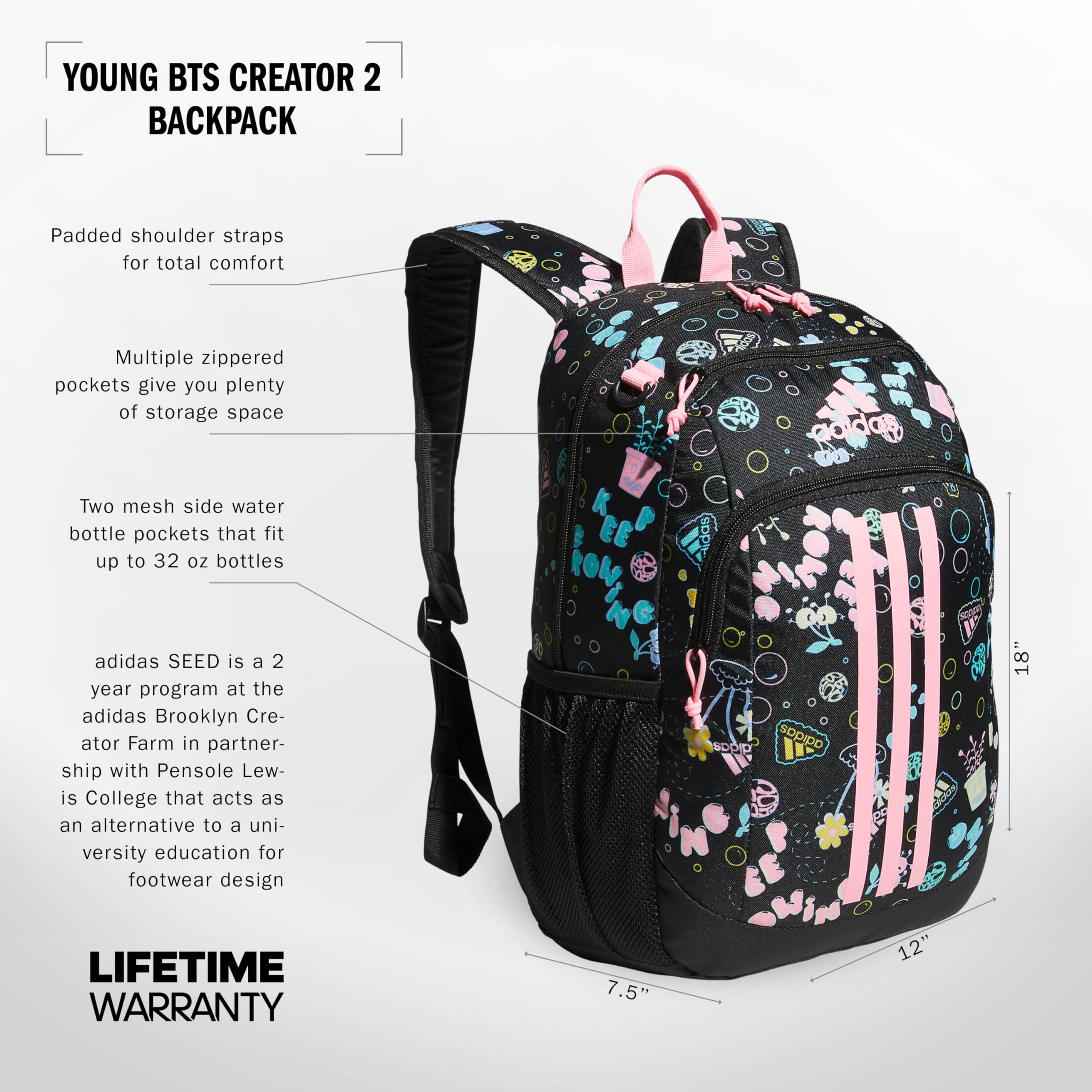 Foto 2 | Mochila Adidas Creator 2 - Venta Internacional