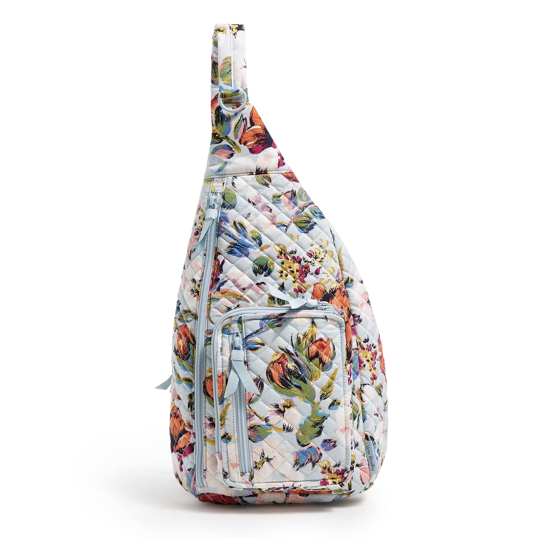 Mochila Bandolera Vera Bradley Sea Air Floral de Algodón Reciclado - Venta Internacional