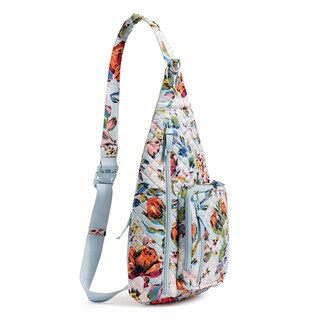 Foto 2 | Mochila Bandolera Vera Bradley Sea Air Floral de Algodón Reciclado - Venta Internacional