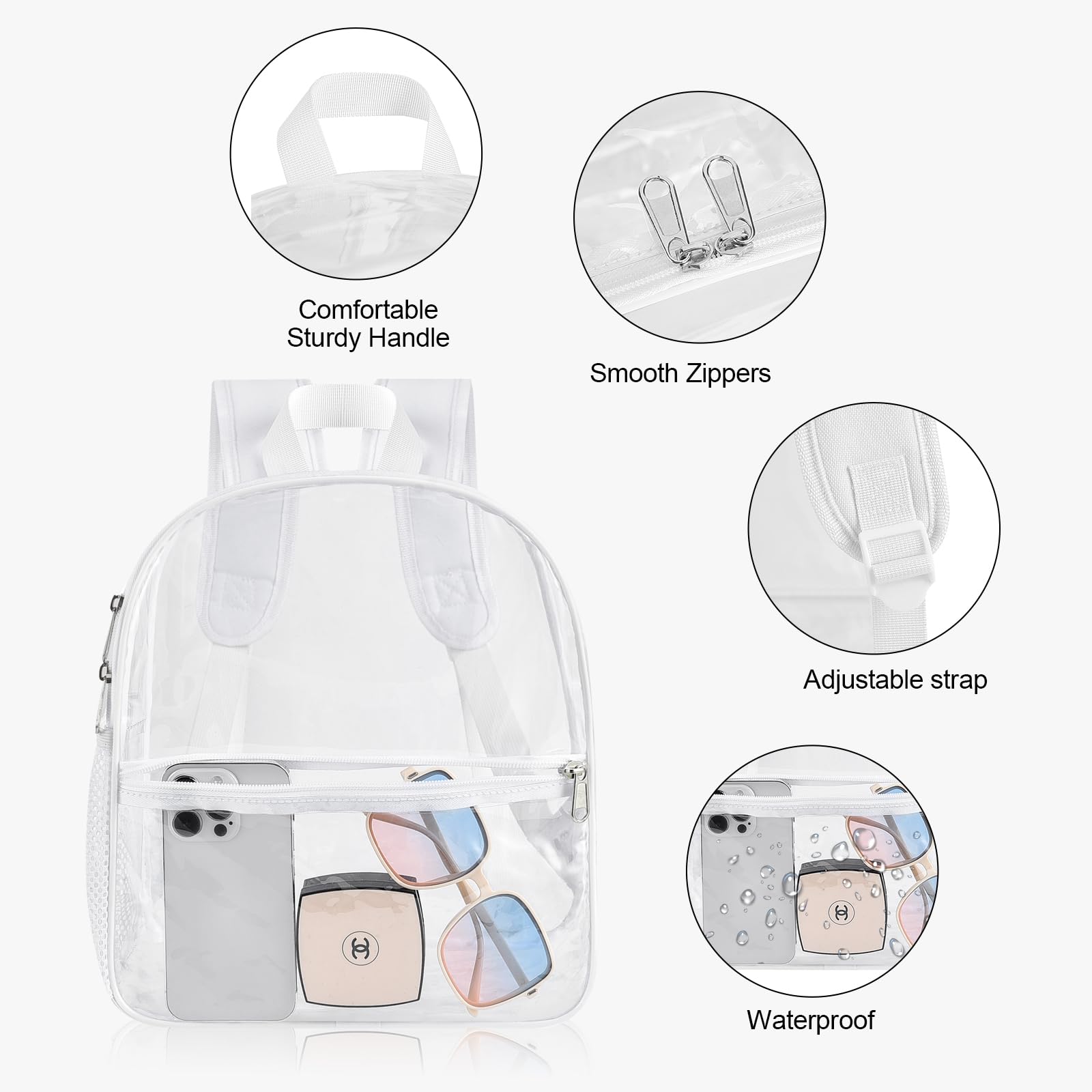 Foto 4 | Mochila USPECLARE Transparente Impermeable - Venta Internacional