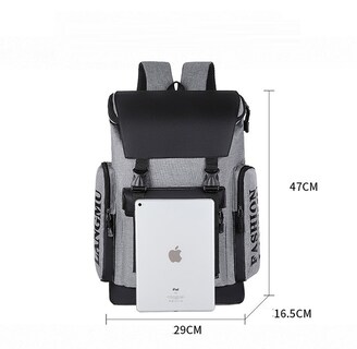 Foto 2 | Mochila Impermeable Gris para Laptop-Venta Internacional