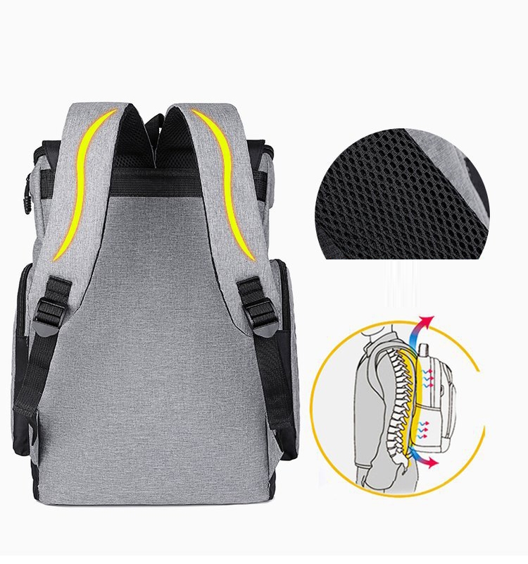 Foto 4 pulgar | Mochila Impermeable Gris para Laptop-Venta Internacional